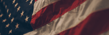 A close up image of the American flag.